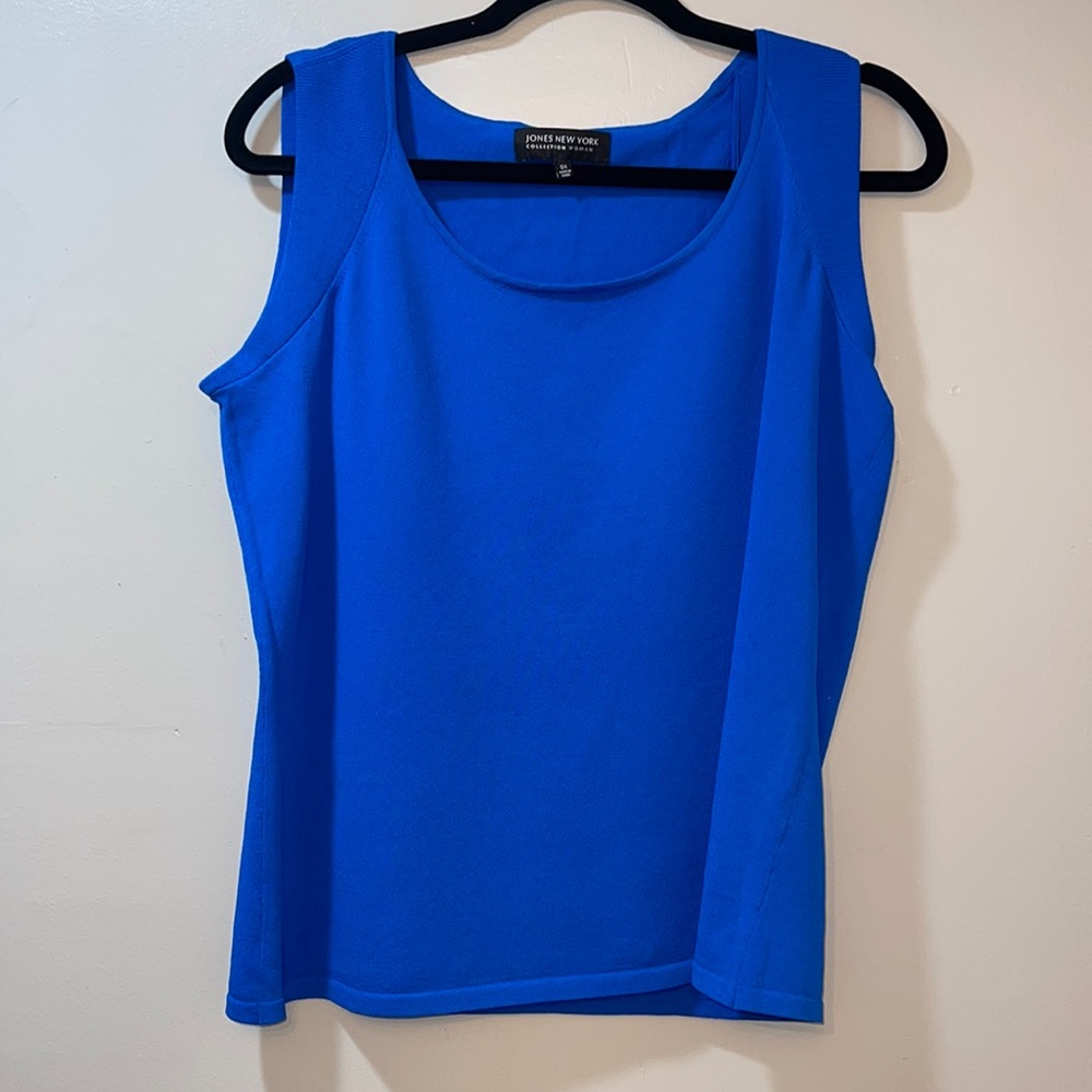 Jones New York Collection Woman - Royal Blue Career Tank Top